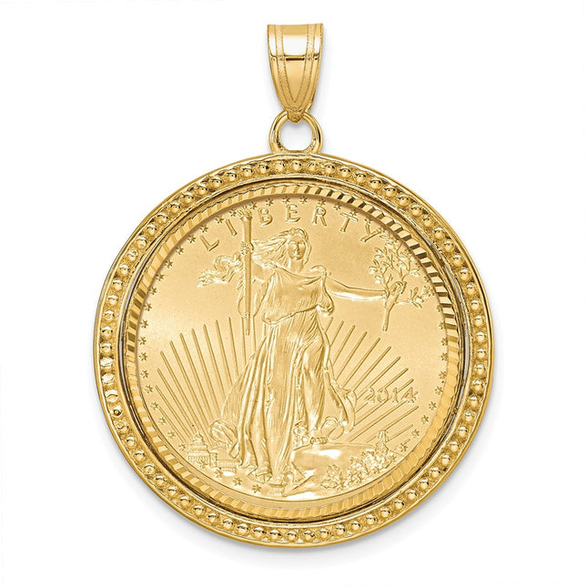 14k Yellow Gold Pendants Style C8183D - Classique Jewelry Inc.