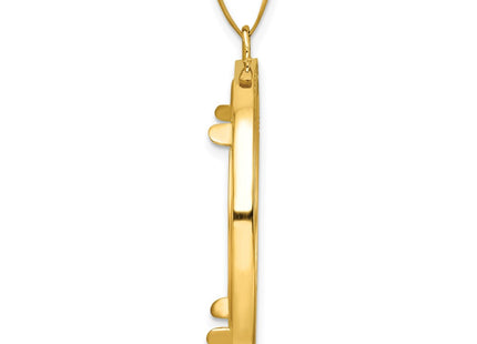 14K gold pendant, alternate view