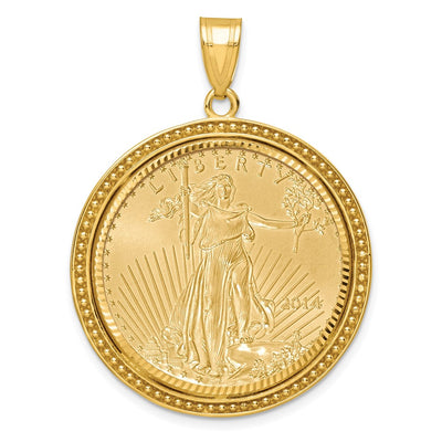 14K yellow gold pendant