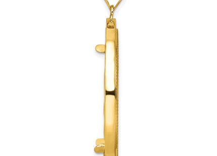 14K gold pendant, alternate view