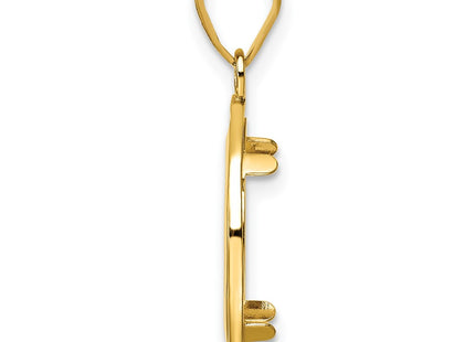 14K gold pendant, alternate view