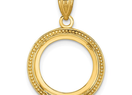 14K gold pendant, another view