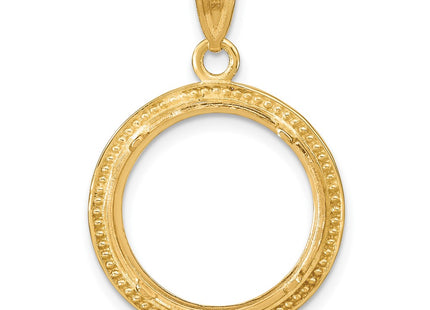 14K gold pendant, another view