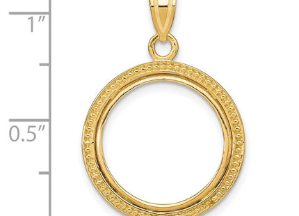 14K gold pendant, further view