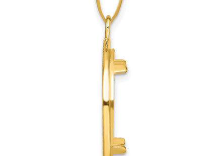 14K gold pendant, alternate view