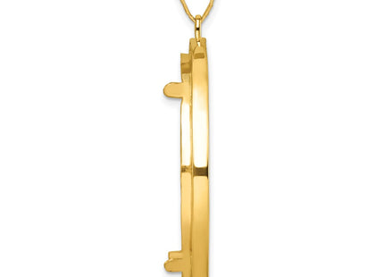14K gold pendant, alternate view