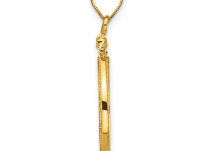 14k Yellow Gold Pendants Style C8184 - Classique Jewelry Inc.