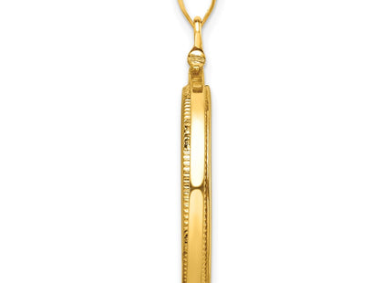 14K gold pendant, alternate view