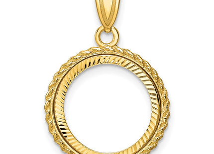 14k Yellow Gold Pendants Style C8185D - Classique Jewelry Inc.