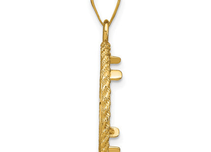 14K gold pendant, alternate view