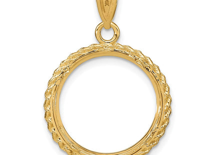14K gold pendant, another view