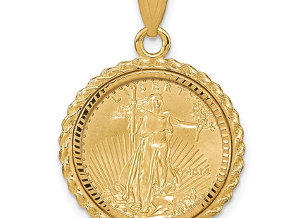 14k Yellow Gold Pendants Style C8185D - Classique Jewelry Inc.