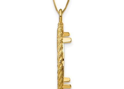 14K gold pendant, alternate view