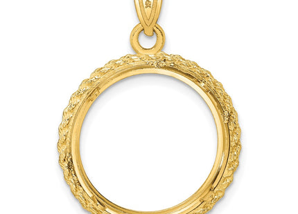 14K gold pendant, another view