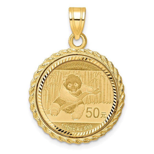 14k Yellow Gold Pendants Style C8185D - Classique Jewelry Inc.