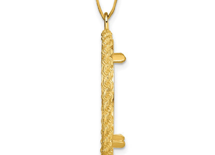 14K gold pendant, alternate view