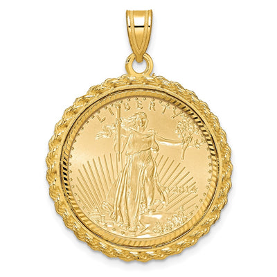 14K yellow gold pendant