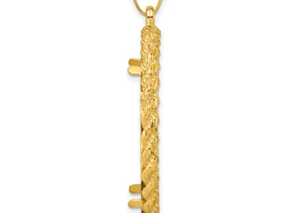 14K gold pendant, alternate view