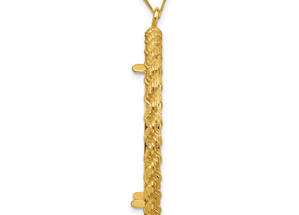 14K gold pendant, alternate view