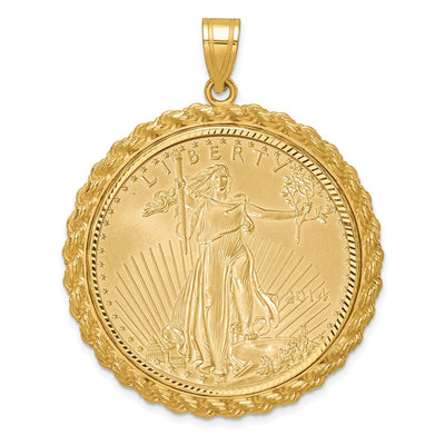 14K yellow gold pendant