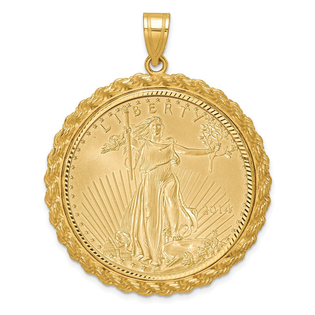 14k Yellow Gold Pendants Style C8185D - Classique Jewelry Inc.