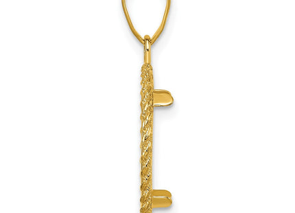 14K gold pendant, alternate view
