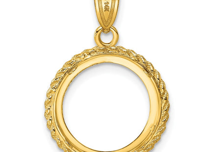 14K gold pendant, another view
