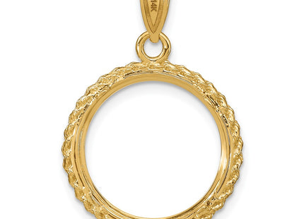 14K gold pendant, another view