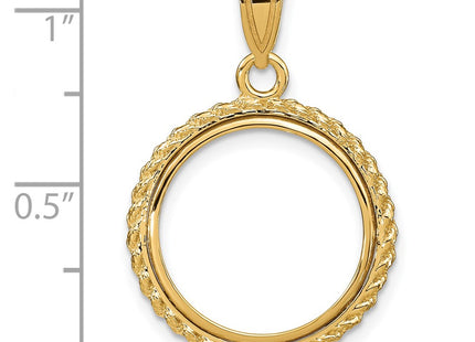 14K gold pendant, further view