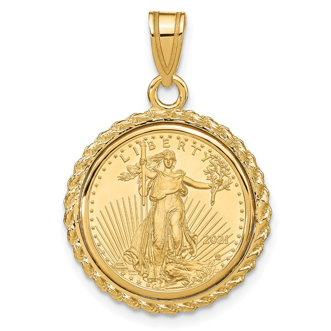 14k Yellow Gold Pendants Style C8185 - Classique Jewelry Inc.