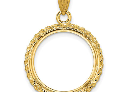 14K gold pendant, another view