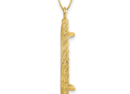 14K gold pendant, alternate view