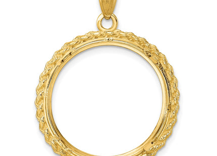 14K gold pendant, another view