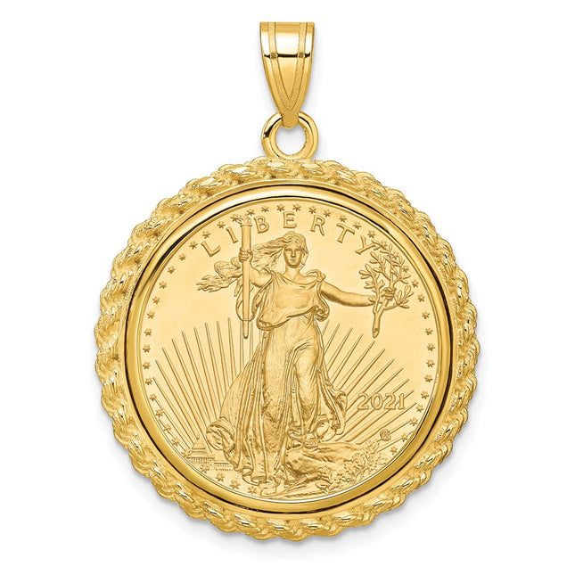 14k Yellow Gold Pendants Style C8185 - Classique Jewelry Inc.