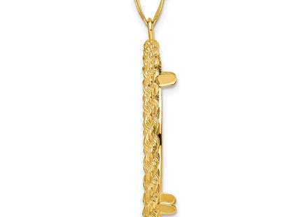 14K gold pendant, alternate view
