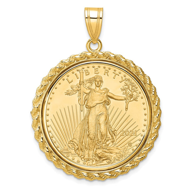 14k Yellow Gold Pendants Style C8185 - Classique Jewelry Inc.