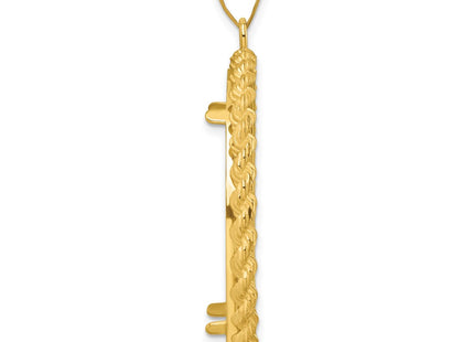 14K gold pendant, alternate view