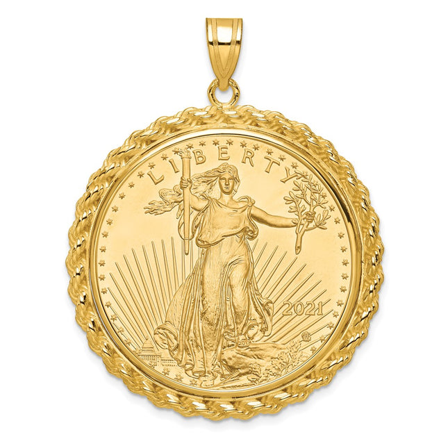 14k Yellow Gold Pendants Style C8185 - Classique Jewelry Inc.