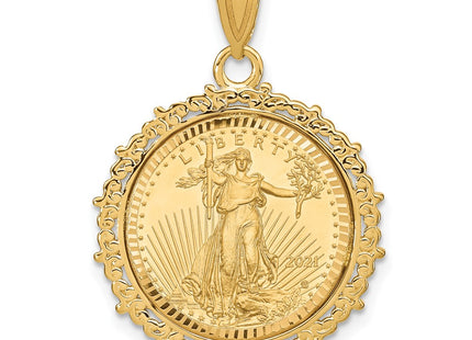 14k Yellow Gold Pendants Style C8187D - Classique Jewelry Inc.