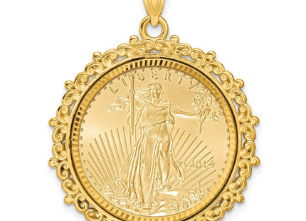 14k Yellow Gold Pendants Style C8187D - Classique Jewelry Inc.