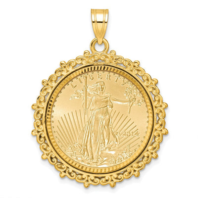 14K yellow gold pendant