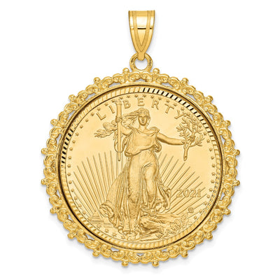 14K yellow gold pendant