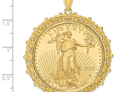 14k Yellow Gold Pendants Style C8187D - Classique Jewelry Inc.