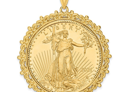14k Yellow Gold Pendants Style C8187D - Classique Jewelry Inc.