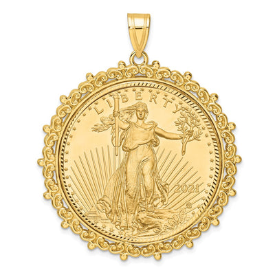 14K yellow gold pendant