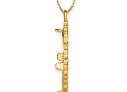 14K gold pendant, alternate view