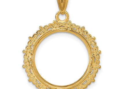 14K gold pendant, another view