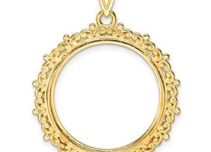 14K gold pendant, another view