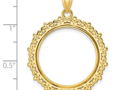 14K gold pendant, further view
