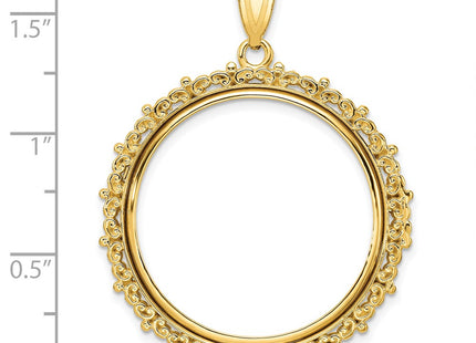 14K gold pendant, further view